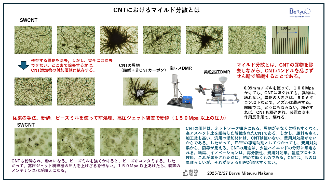 20250227CNTにおけるマイルド分散とは 20250227CNTにおけるマイルド分散とは